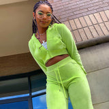 Women Sweatshirt Top and Trousers Suit Spring and Autumn Long Sleeve