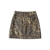 Women Skirt Autumn Skirt Women's High Waist Denim Skirt