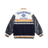 Varsity Jacket Vintage Autumn Men's Color Contrast Patchwork Embroidery