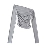 Women T-Shirt Long-Sleeved T-shirt Top for Girls