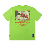 Men T Shirt Drop-Shoulder Sleeve Short Sleeve T-shirt Men and Women Street Loose