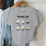 Funny Animal Duck T Shirt for Women I