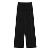 Palazzo Pants Suit Pants for Women Spring-Autumn Wide-Leg Pants Loose Slimming