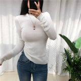 Women's Long Sleeve Shirt Sweater Bottoming Shirt Top