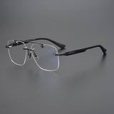 CHH Chrome Hearts Glasses Versatile Vintage Perforated Frameless Toad Mirror Myopia Glasses Frame
