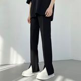 Men Sweatpants Summer Trousers Straight Slim Fit Bootcut Trousers