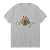 Funny Capybara Cotton T-Shirts Animal Print Men Women