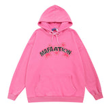 Men Hoodie Printed Hoodie Men's Spring and Autumn Loose Casual Long Sleeves Washed Old