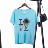 Women Independence Day T Shirt Printed Short Sleeve T-shirt