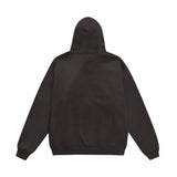 Men Fleece Lined Hoodie Autumn and Winter Embroidery Letter Hooded Sweater Men Oversize Loose Casual