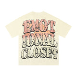 Mixed Emotion T-Shirt Alien~ Paleo Print Summer~~ Short Sleeve
