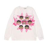 Men Long Sleeve Shirt Long Sleeve Bottoming T-shirt Men's and Women's Loose Top Autumn