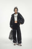 Unisex Jacket Autumn Sports Style Contrast Color Coat