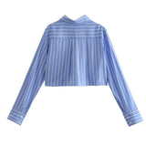 Women T-shirt Autumn Shirt Loose Lapel Long Sleeves Top