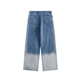 Unisex Pants Autumn Embroidery Denim Washable Pants
