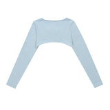 Women Long Sleeve T-Shirt Short Long Sleeve Cardigan Vest Women's Summer Casual T-shirt
