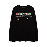 Men Long Sleeve Shirt Couple T-shirt Ins Style Versatile Casual Men and Women Autumn and Winter