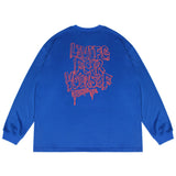 Men Hoodie Letter Print Sweatshirt Men's Casual Loose Pullover Sweater