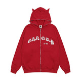 Men Hoodie Hoodie Coat Men's Loose Letter Printed Long Sleeve Band