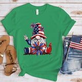 Women Independence Day T Shirt Crew Neck Short Sleeve T-shirt Top