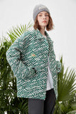 Unisex Jacket Autumn Yarn-Dyed Jacquard Coat Women's Clothing