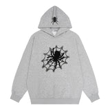 Men Hoodie Printed Pullover Sweatshirt Relaxed-Fit Hoodie Top Spring and Autumn Men