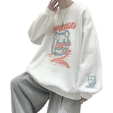 Men Hoodie Autumn Sweater Men's Hong Kong Style Loose Graffiti All-Matching