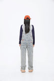 Unisex Pants Autumn Vintage Denim Suspender Pants