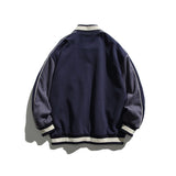 Varsity Jacket Vintage Autumn Loose Cardigan Baseball Uniform