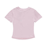 Women T-shirt Short-Sleeved T-shirt Girls' round Neck Summer Casual