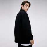 Men Hoodie Turtleneck Sweater Long Sleeve Casual Autumn and Winter Loose