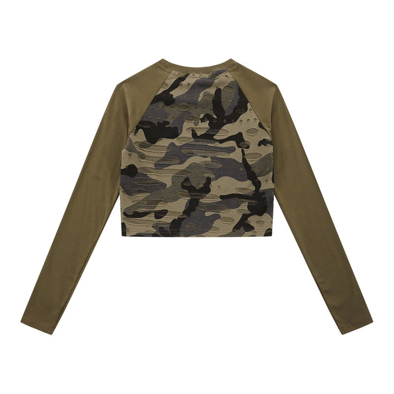Women Long Sleeve T-Shirt Printed Long Sleeve T-shirt Women's Fall Slim Fit round Neck Top