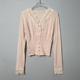 Women Long Sleeve Shirt Women's V-neck Sweater Top