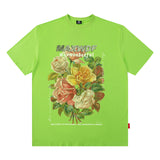 Men T Shirt Printed Short Sleeve round Neck Loose Men's and Women's T-shirt Hip-Hop Street