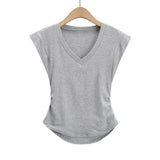 Women T-Shirt Top Women's Summer Slim Fit Slimming Casual T-shirt