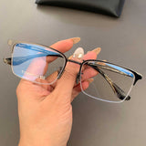 CHH Chrome Hearts Glasses Pure Titanium Ultra Light Retro Versatile Half Frame Business Myopia Glasses Frame