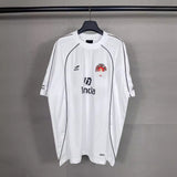 Men T-shirts Football Sportswear LOGO Printed Short Sleeve T-Shirt Loose Casual