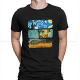 Van Gogh Art Newest TShirt for Men Art and Culture Round