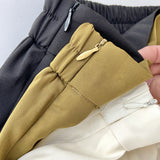 Women Skirt Summer Vintage Artistic Mid-Length Pleated Skirt
