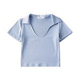 Women T-Shirt Short-Sleeved T-shirt Women's Summer Gray