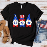 Women's Independence Day T Shirt round Neck Short Sleeve T-shirt Women's Top