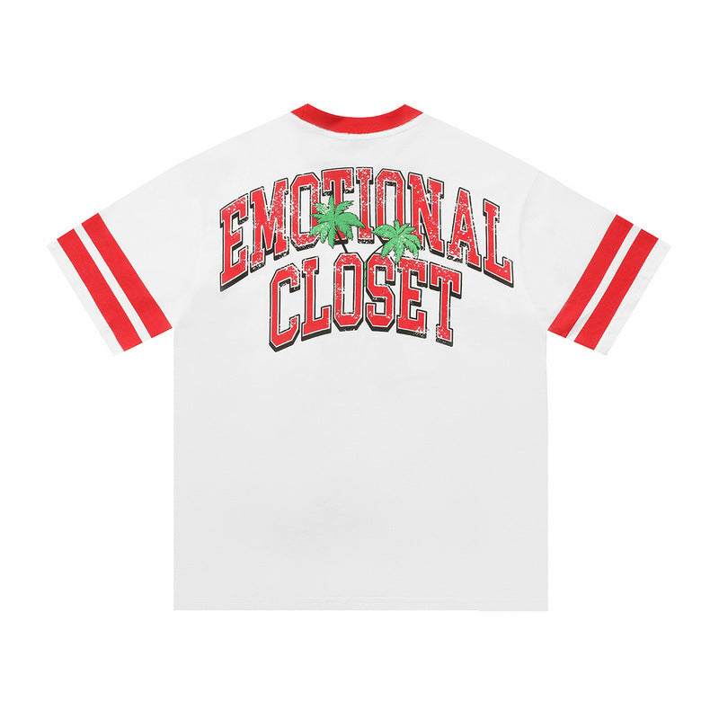 Mixed Emotion T-Shirt Skull Print Hip Hop Short Sleeve T-Shirt