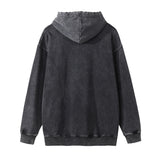 Men Hoodie Washed and Worn Hooded Sweater Men's Ins Loose Hoodie