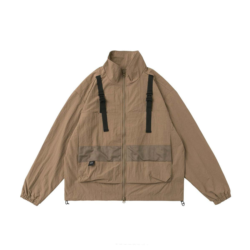 Unisex Jacket Autumn Waterproof Stand Collar Coat Women's Clothing