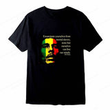 Rap Singer Bob Marley T-shirt Men's Fashion Cotton T-shirt