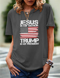 Women's Independence Day T Shirt Printed Short-Sleeved T-shirt
