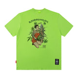 Men T Shirt Vintage Printed Spring and Summer Loose Short Sleeve T-shirt for Men and Women