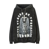 Men Hoodie Angel Devil Skull Printed Hoodie