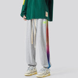 Men Sweatpants Men's Spring Fashion Brand Loose Track Sweatpants Straight Casual Pants