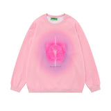 Men Hoodie Cross Asterism Printed Crew Neck Sweatshirt Men